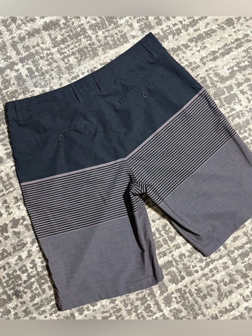 Goodfellow & Co Men’s Black and Grey Board Shorts, Size - L (34)